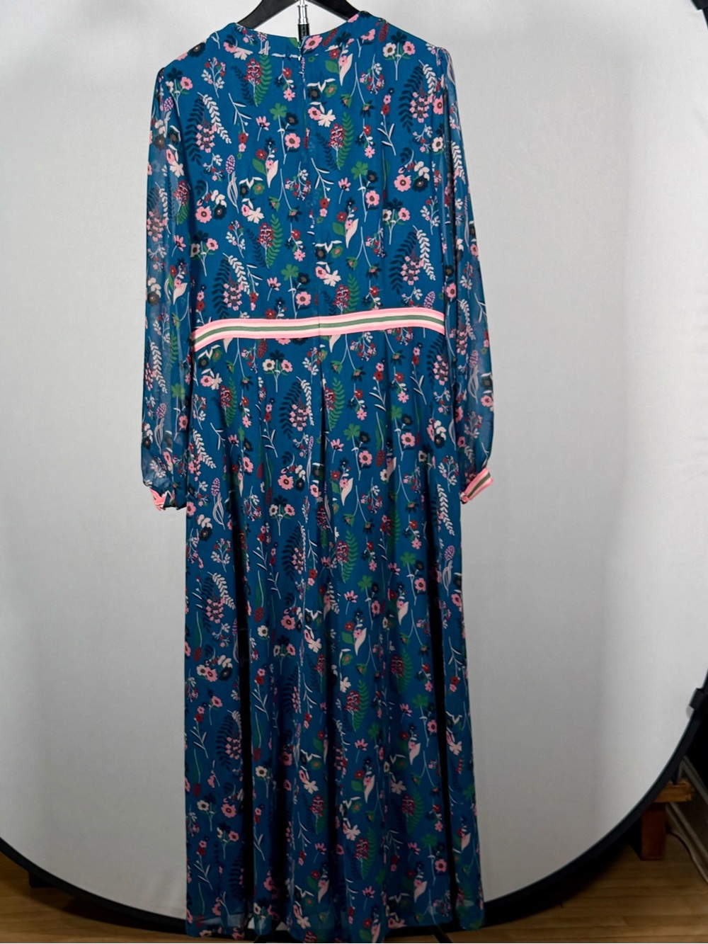Boden Ellen Floral Maxi Dress in Baltic Botany Size 8 - Picture 4 of 12
